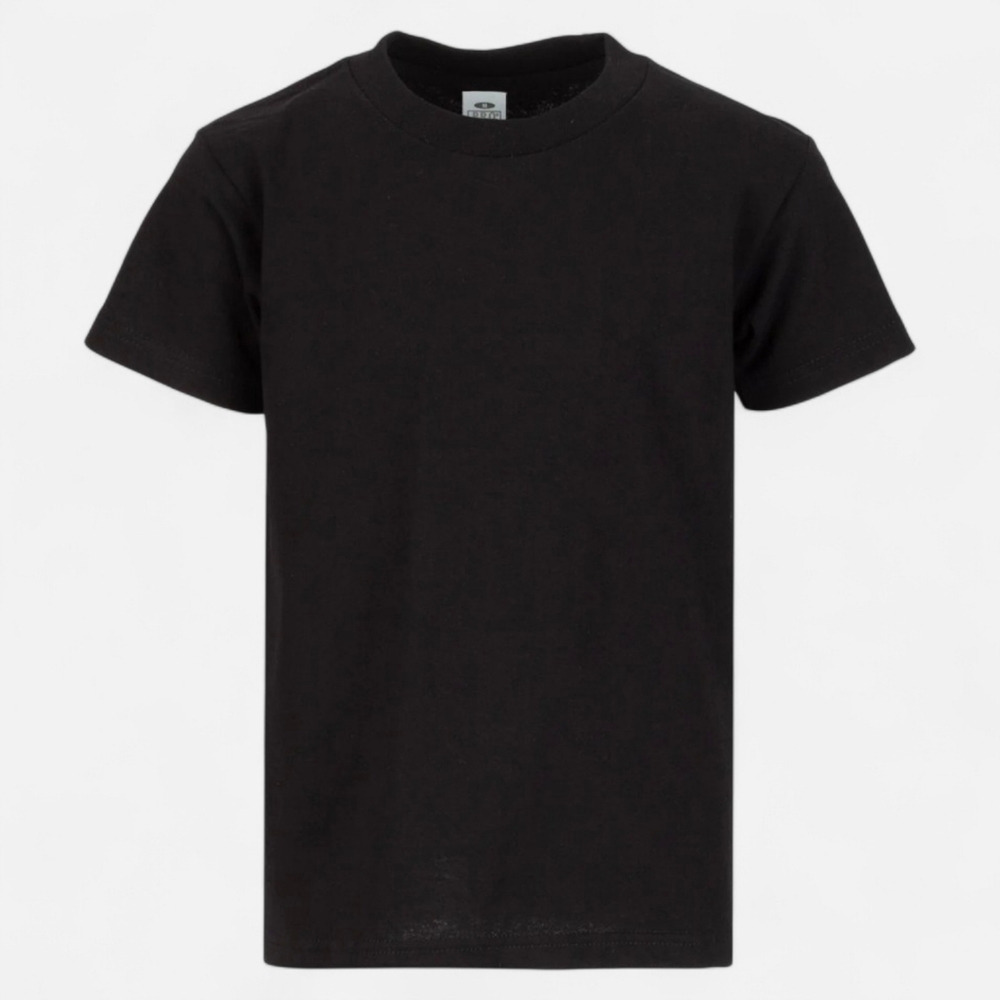 Boys Pro Club Black Short Sleeve T-Shirt Size S Youth 100% Cotton